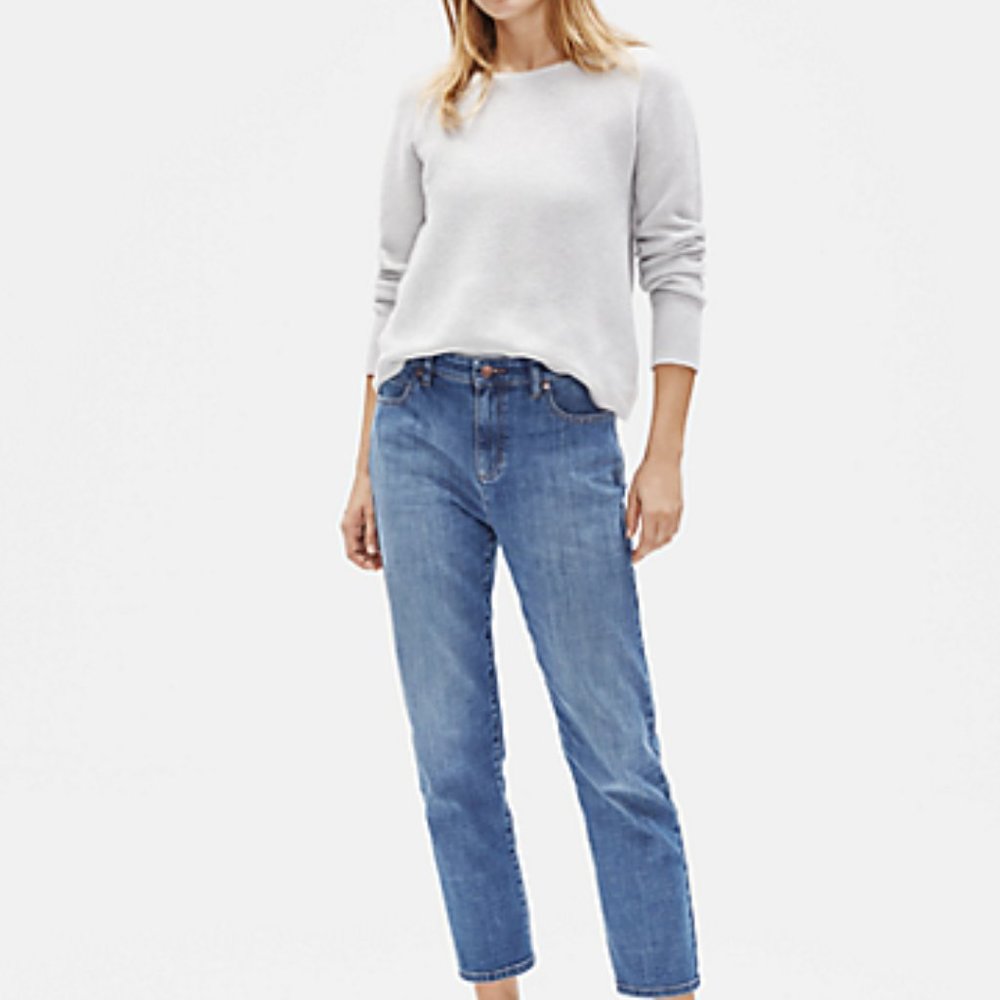EILEEN FISHER Organic Cotton Soblu Ankle Jean Sz 0 - Picture 10 of 10